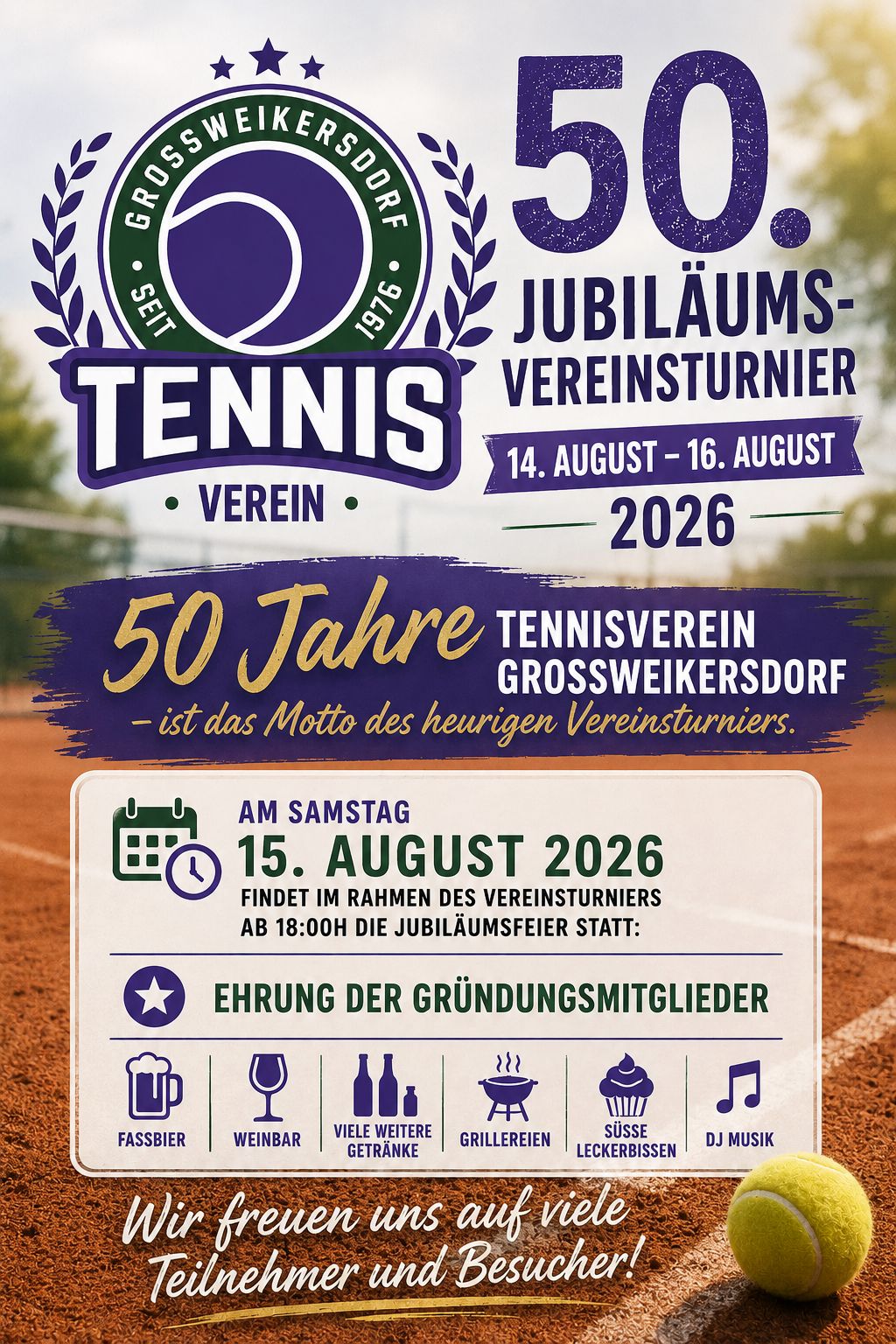 Ankündigung 50. Jubiläums-Vereinsturnier 2026